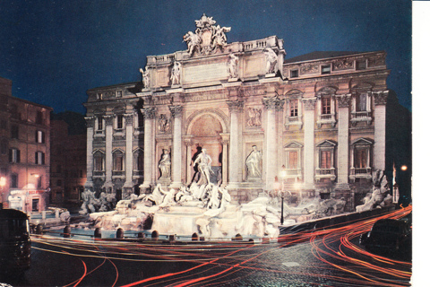 Vintage Postcard Fountain of Trevi, Rome, Italy