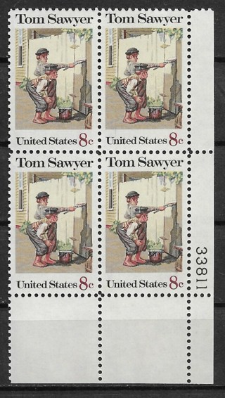 1972 Sc1470 Tom Sawyer MNH PB4