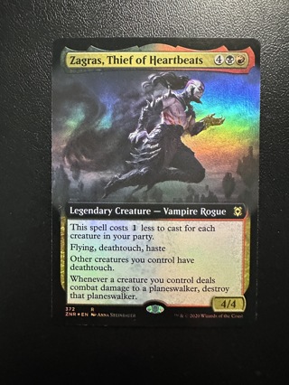 Zagras, Thief of Heartbeats MTG Magic the Gathering ZNR Extended Art Foil Card