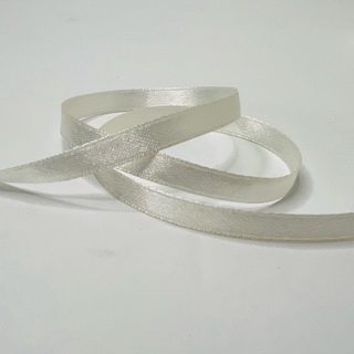 White Satin 1/4” Wide Ribbon 