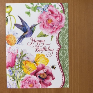 Hummingbird Birthday Card