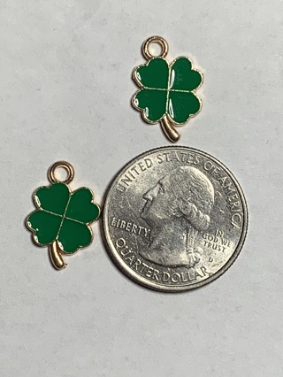 SHAMROCK CHARMS~#3~GREEN~ST. PATRICK’S DAY~FREE SHIPPING!