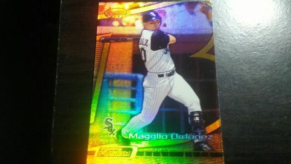 2001 BOWMANS BEST/TOPPS FUSION MAGGLIO ORDONEZ CHICAGO WHITE SOX BASEBALL CARD# 161