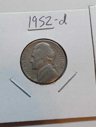 1952-D Jefferson Nickel! 24