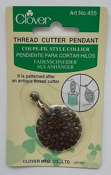 FREE: New in Packaging Antique Gold Clover Thread Cutter Pendant
