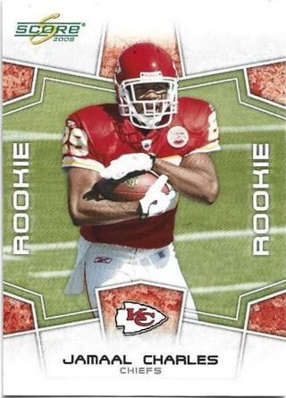 2008 SCORE JAMAAL CHARLES ROOKIE CARD