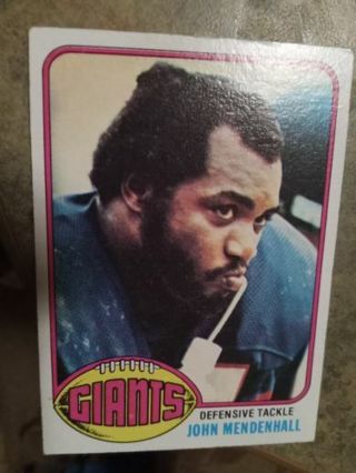 1976 TOPPS JOHN MENDENHALL NEW YORK GIANTS FOOTBALL CARD# 325