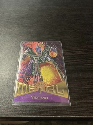 1995 MARVEL METAL - BASE CARD - # 62 VENGEANCE