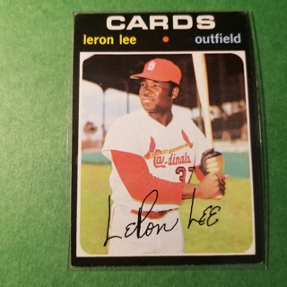 1971 Topps Vintage Baseball Card # 521 - LERON LEE - CARDINALS - EXMT/NRMT 