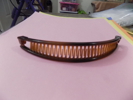 Brown banana hair comb 6 inch