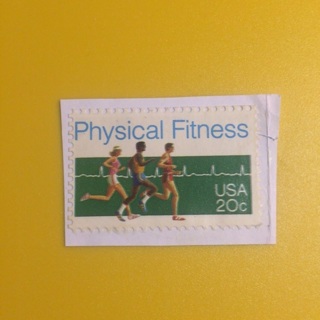 Physical Fitness USA 20 Cent Postage Stamp | Uncanceled (Used)