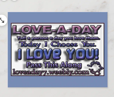 1 Love-a-Day Postcard