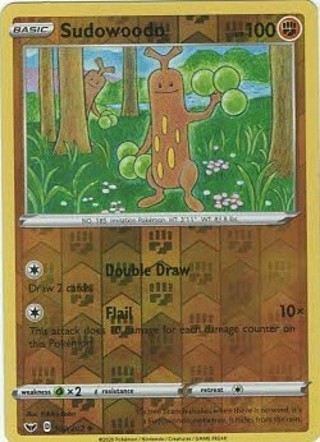 Pokemon Sudowoodo Reverse Holo!