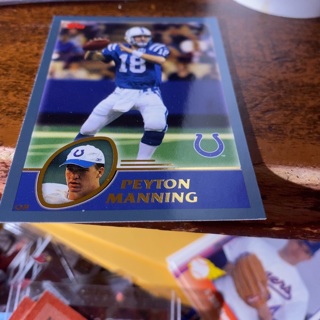 2003 topps Peyton Manning football card 