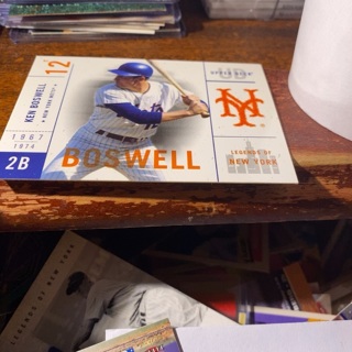 2001 upper deck legends of New York 1967-74 New York Mets k Boswell baseball card 