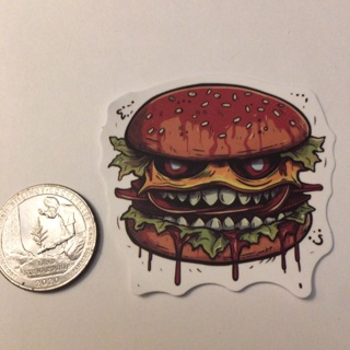 Evil Food Sticker read description before bidding 