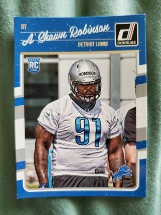 2016 Donruss Rookie A'Shawn Robinson