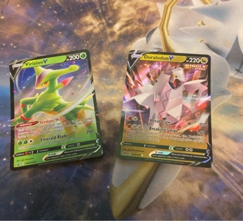  Virizion V and Duraludon V Pokemon TCG