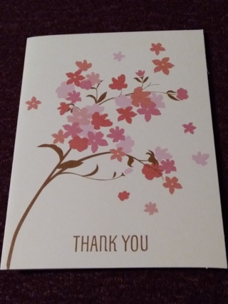 Thank You Notecard - Floral Branch