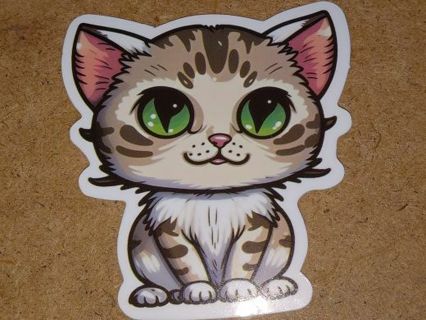 Cat Cute 1⃣ big vinyl sticker no refunds regular mail only Very nice quality!