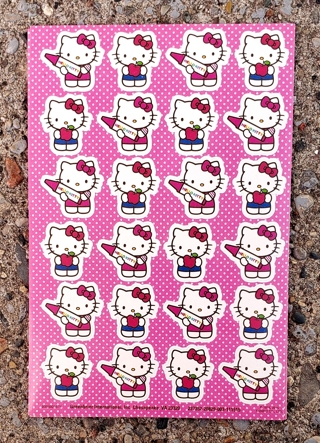 HELLO KITTY GLOSSY STICKERS 2 SHEETS STYLE 1