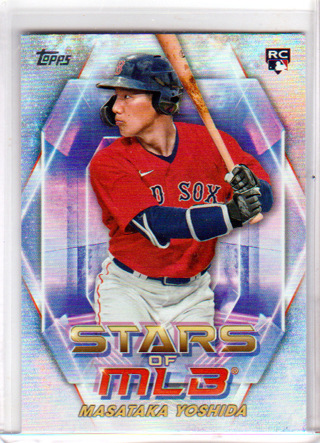 Masataka Yoshida, 2023 Topps Stars of MLB ROOKIE Card #SMLB-60, Boston Red Sox, (L6