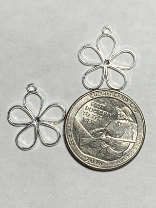 BEZEL CHARMS~#8~WHITE~2 CHARMS~FREE SHIPPING!