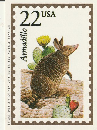 Vintage Wildlife America Collector/Trade Card: Armadillo