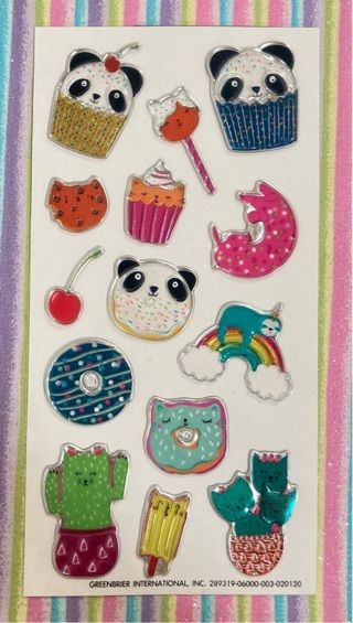 Kawaii animals sticker sheet