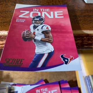 2021 score in the zone deshaun Watson football card 