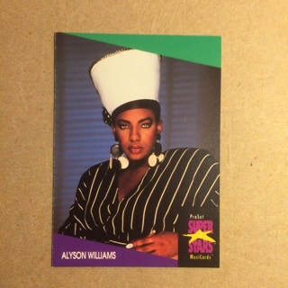 1991 ProSet Super⭐️Stars MusiCards | ALYSON WILLIAMS | Card # 290