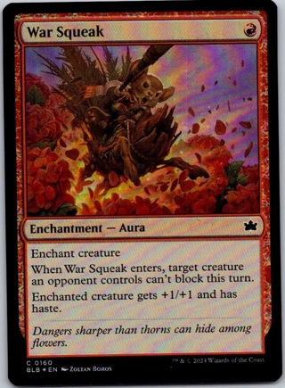 Magic the Gathering Foil War Squeak Bloomburrow MTG