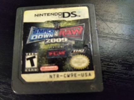WWE Smackdown VS Raw 2009 Nintendo DS Game Cartridge