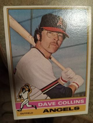 1976 TOPPS DAVE COLLINS CALIFORNIA ANGELS BASEBALL CARD# 363