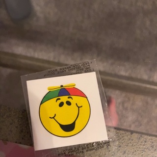 Smiley temporary tattoo 