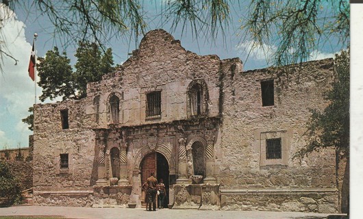 Vintage Used Postcard: d: 1962 The Alamo, San Antonio, TX