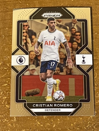 2022-23 Panini PRIZM Premier League Soccer Base Card - CRISTIAN ROMERO #294