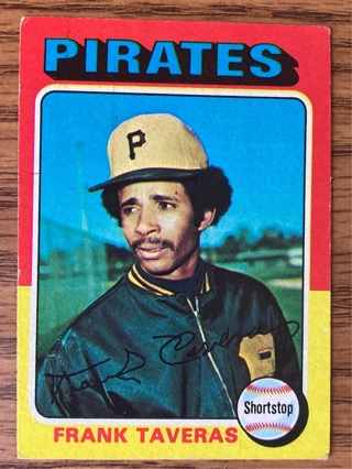 1975 Topps Frank Taveras baseball card 