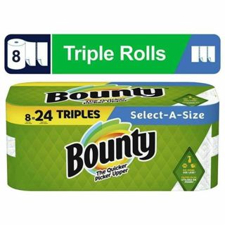 ❤ BOUNTY SELECT A SIZE PAPER TOWELS * 8 = 24 TRIPLE ROLLS ✨️