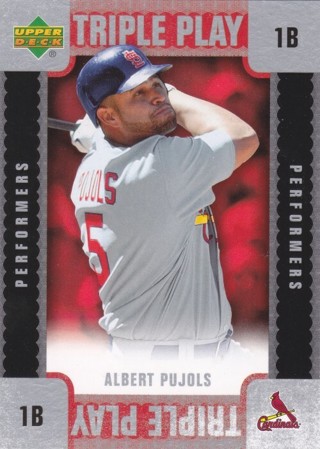 Albert Pujols 2007 Upper Deck Triple Play Performers St. Louis Cardinals