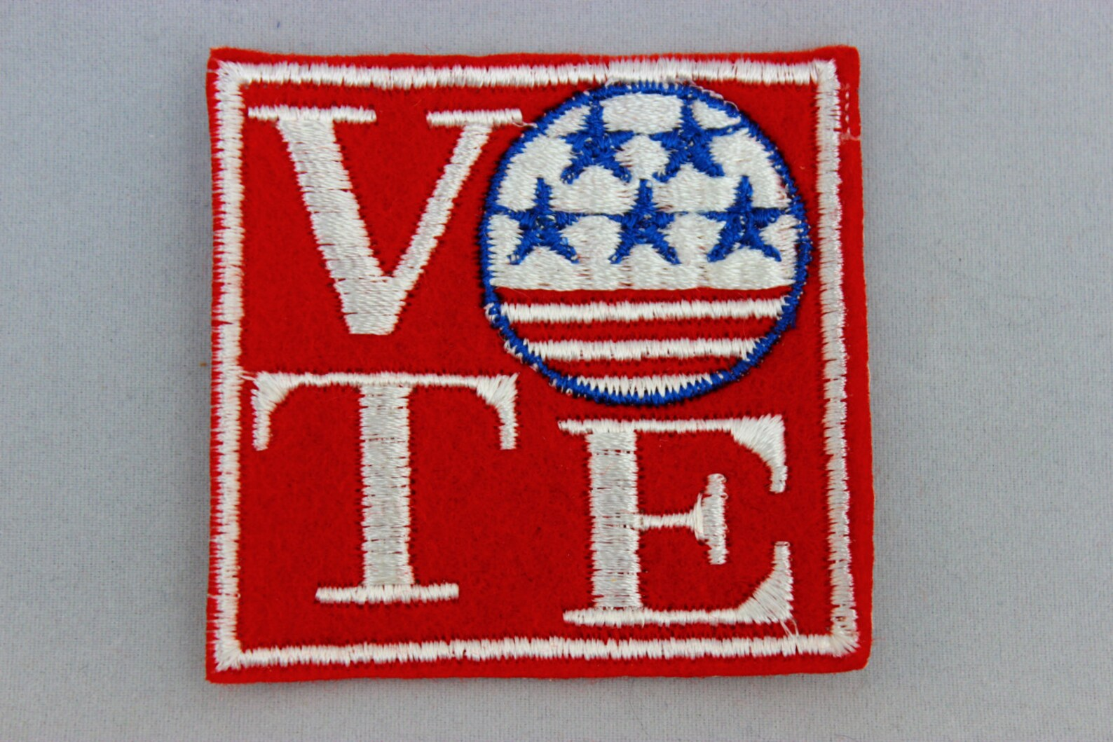 Free: NEW VOTE IRON ON PATCH POLITICAL DEMOCRACY CLOTHING ACCESSORY EMBROIDERED BADGE