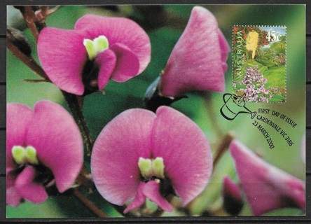 2000 Australia Sc1813 Hardenbergia violacea 