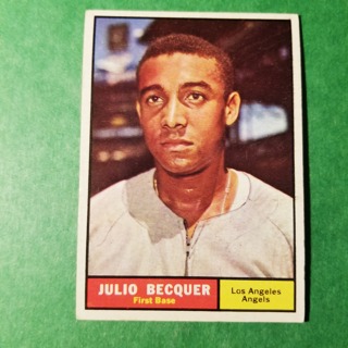 1961 - TOPPS BASEBALL CARD NO. 329 - JULIO BECQUER - ANGELS