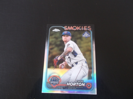 2024 TOPPS PRO DEBUT CHROME   CADE HORTON  card  PDC-74   tennessee  SMOKIES