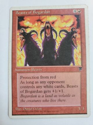 1995 Magic: The Gathering - Chronicles White Border Beasts of Bogardan 