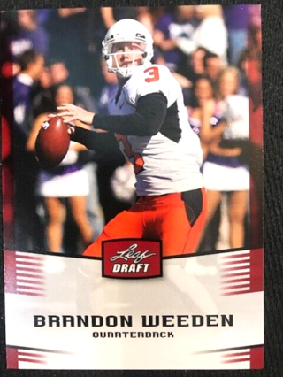 NFL - 2012 Leaf Draft Football Brandon Weeden Rookie Card