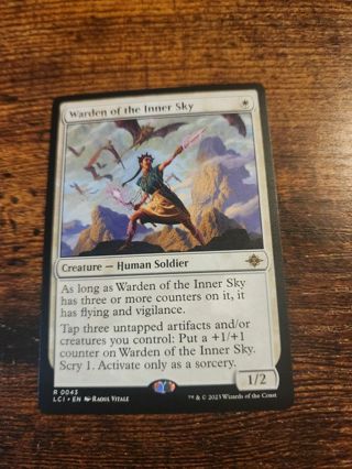 Magic the gathering mtg Warden of the inner sky rare card Lost Caverns of ixalan