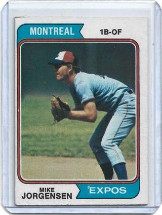 1974 TOPPS MIKE JORGENSEN CARD