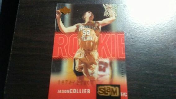 2000 UPPER DECK SLAM JASON COLLIER HOUSTON ROCKETS SERIAL#0874/2500 BASKETBALL CARD# 65