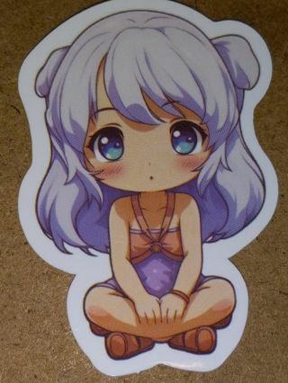 Girl Cute one nice vinyl sticker no refunds regular mail Win 2 or more get bonus